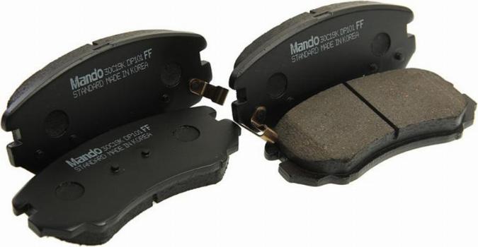 Mando MPH23 - Тормозные колодки, дисковые, комплект www.autospares.lv