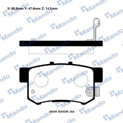 OEMparts MP-2492 - Bremžu uzliku kompl., Disku bremzes autospares.lv