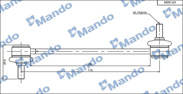 Mando SLD0003 - Stiepnis / Atsaite, Stabilizators www.autospares.lv