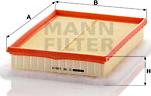 Mann-Filter C 30 125/2 - Gaisa filtrs www.autospares.lv