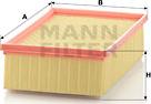 Mann-Filter C 25 136 - Gaisa filtrs www.autospares.lv