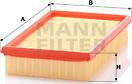 Mann-Filter C 2580 - Gaisa filtrs www.autospares.lv