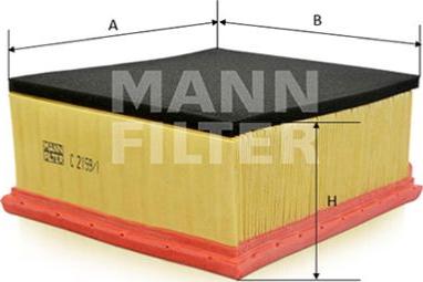 Mann-Filter C 2159/1 - Gaisa filtrs www.autospares.lv