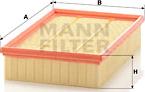 Mann-Filter C 28 100 - Gaisa filtrs www.autospares.lv