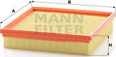 Mann-Filter C 2290 - Gaisa filtrs www.autospares.lv