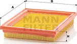 Mann-Filter C 2237 - Gaisa filtrs www.autospares.lv