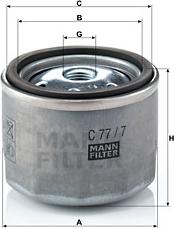 Mann-Filter C 77/7 - Gaisa filtrs www.autospares.lv