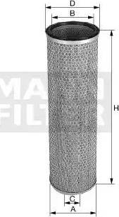 Mann-Filter CF 22 269 - Sekundārā gaisa filtrs www.autospares.lv