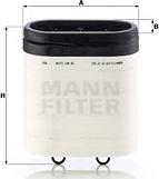 Mann-Filter CP 27 001 - Gaisa filtrs www.autospares.lv