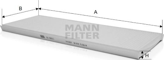 Mann-Filter CU 4251/1 - Filtrs, Salona telpas gaiss www.autospares.lv