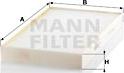 Mann-Filter CU 4236 - Filtrs, Salona telpas gaiss www.autospares.lv