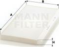 Mann-Filter CU 5366 - Filtrs, Salona telpas gaiss autospares.lv