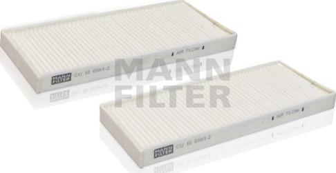 Mann-Filter CU 10 010/1-2 - Filtrs, Salona telpas gaiss www.autospares.lv