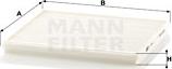 Mann-Filter CU 1828 - Filtrs, Salona telpas gaiss www.autospares.lv