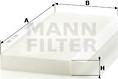 Mann-Filter CU 3554 - Filtrs, Salona telpas gaiss www.autospares.lv