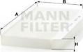 Mann-Filter CU 3567 - Filtrs, Salona telpas gaiss www.autospares.lv