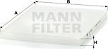 Mann-Filter CU 3059 - Filtrs, Salona telpas gaiss autospares.lv