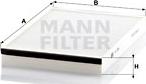 Mann-Filter CU 3054 - Фильтр воздуха в салоне www.autospares.lv