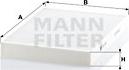 Mann-Filter CU 3037 - Filter, interior air www.autospares.lv