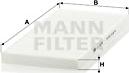 Mann-Filter CU 3138 - Фильтр воздуха в салоне www.autospares.lv