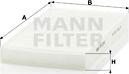 Mann-Filter CU 2956 - Фильтр воздуха в салоне www.autospares.lv