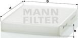 Mann-Filter CU 2440 - Filtrs, Salona telpas gaiss www.autospares.lv