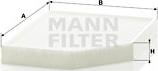 Mann-Filter CU 2450 - Фильтр воздуха в салоне www.autospares.lv