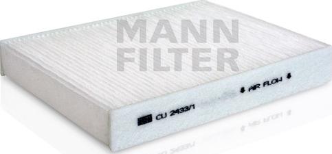 Mann-Filter CU 2433/1 - Filtrs, Salona telpas gaiss autospares.lv