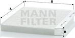 Mann-Filter CU 2422 - Filtrs, Salona telpas gaiss www.autospares.lv