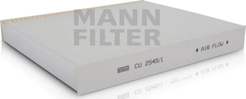 Mann-Filter CU 2545/1 - Filter, interior air www.autospares.lv