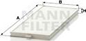 Mann-Filter CU 2506-2 - Filter, interior air www.autospares.lv