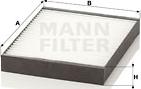 Mann-Filter CU 2513 - Filter, interior air www.autospares.lv