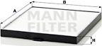 Mann-Filter CU 2640 - Filtrs, Salona telpas gaiss autospares.lv