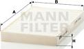 Mann-Filter CU 20 005-2 - Filtrs, Salona telpas gaiss www.autospares.lv