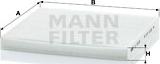 Mann-Filter CU 2035 - Filter, interior air www.autospares.lv