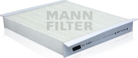 Mann-Filter CU 2143/1 - Filtrs, Salona telpas gaiss www.autospares.lv