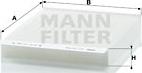 Mann-Filter CU 2143 - Filtrs, Salona telpas gaiss www.autospares.lv