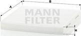 Mann-Filter CU 2132 - Filtrs, Salona telpas gaiss www.autospares.lv