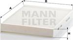 Mann-Filter CU 2842 - Filtrs, Salona telpas gaiss www.autospares.lv