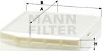 Mann-Filter CU 2855/1 - Filtrs, Salona telpas gaiss www.autospares.lv