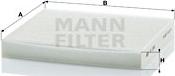 Mann-Filter CU 2362 - Filtrs, Salona telpas gaiss www.autospares.lv