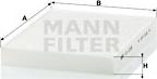 Mann-Filter CU 2335 - Фильтр воздуха в салоне www.autospares.lv