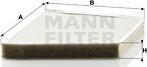 Mann-Filter CU 2337/1 - Filtrs, Salona telpas gaiss www.autospares.lv