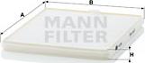 Mann-Filter CU 2326 - Filtrs, Salona telpas gaiss www.autospares.lv