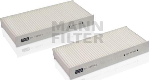 Mann-Filter CU 2327/1-2 - Filtrs, Salona telpas gaiss www.autospares.lv