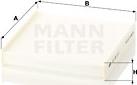 Mann-Filter CU 22 011 - Filtrs, Salona telpas gaiss www.autospares.lv