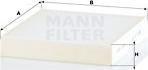 Mann-Filter CU 22 034 - Filtrs, Salona telpas gaiss www.autospares.lv