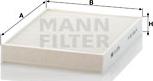 Mann-Filter CU 2736-2 - Filtrs, Salona telpas gaiss autospares.lv