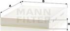 Mann-Filter CU 2733 - Filtrs, Salona telpas gaiss www.autospares.lv