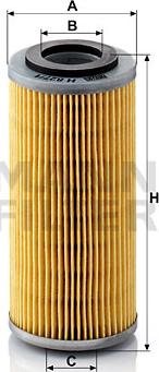 Mann-Filter H 827/1 n - Eļļas filtrs www.autospares.lv